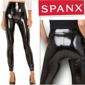 SPANX Shiny Faux Patent Leather Leggings